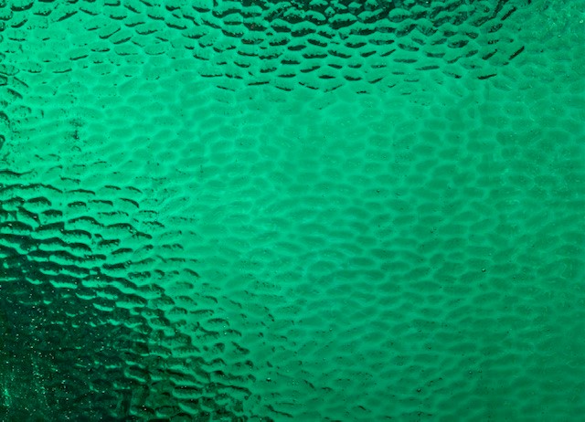 Sea Glass Emerald Green Hammered
